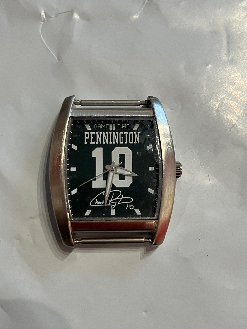 Penningtons Silver-Tone Men's Watch with Dark blue Dial and '10', never used